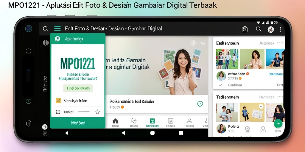 Tampilan antarmuka MPO1221 yang modern dan mudah digunakan.