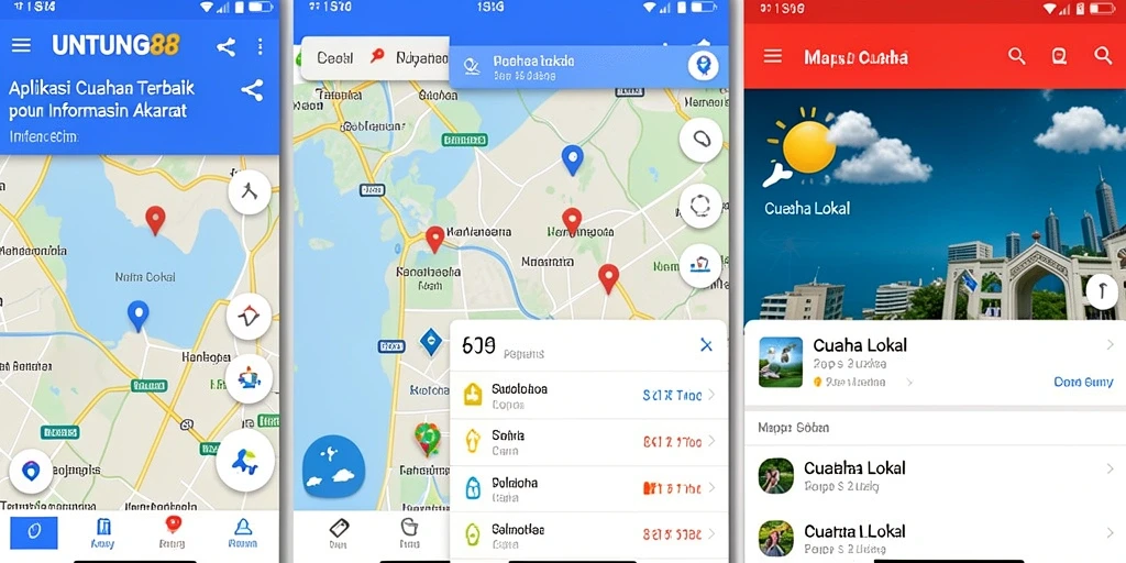 Antarmuka UNTUNG88 yang menampilkan data cuaca terkini.